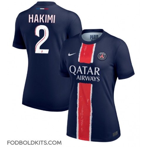 Paris Saint-Germain Achraf Hakimi #2 Hjemmebanetrøje Dame 2024-25 Kortærmet